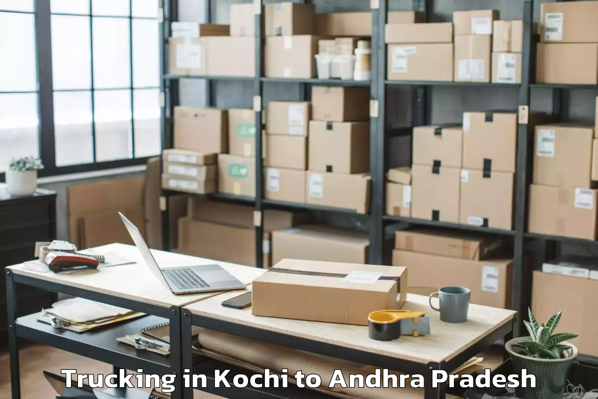 Leading Kochi to Gudem Kotha Veedhi Trucking Provider